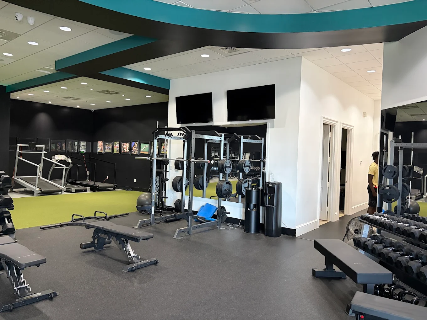 Power racks and training area